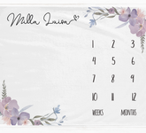 a calendar with a floral design on it